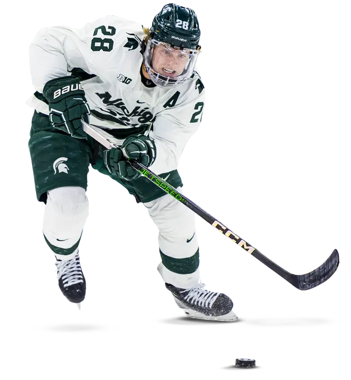 Hockey player on the ice